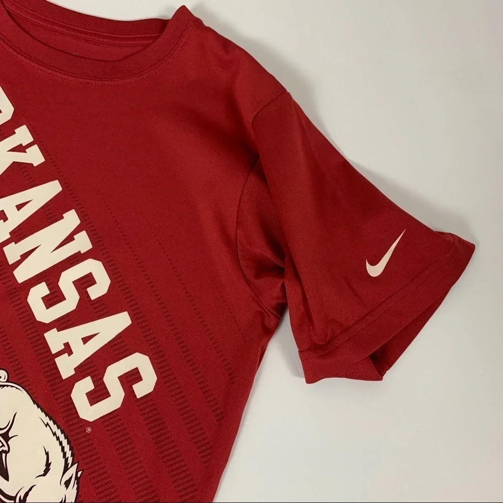 Nike Women’s Red Arkansas Razorback Dri Fit Tee ShirtSize Small